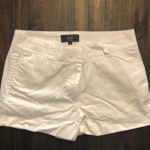 Size 4 White J. Crew Shorts with pockets